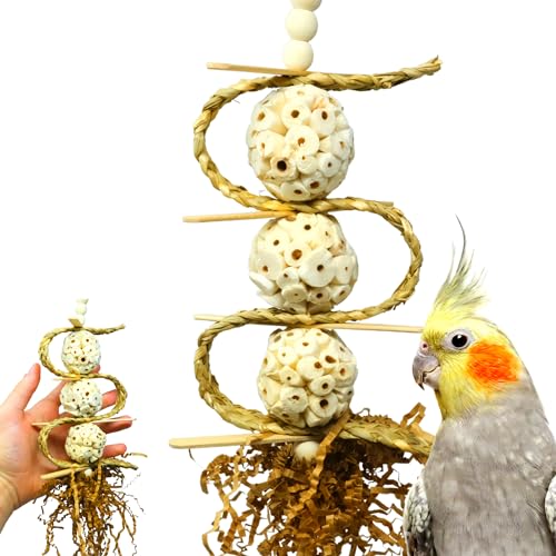 Bonka Bird Toys 2552 Sola Chewballicious Papageienschnitzelkäfig-Spielzeug, Nymphensittiche, Sittiche, Sittiche und ähnliche Vögel, mittelgroß von Bonka Bird Toys