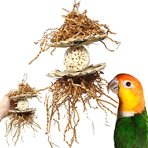 Bonka Bird Toys 3611 Crazy Sola Medium Vogelspielzeug Natural Conure Amazon African Grey von Bonka Bird Toys