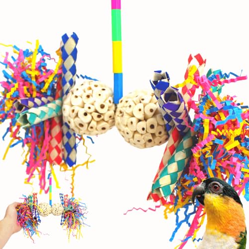 Bonka Bird Toys 3615 Fuzzy Atta Medium Vogelspielzeug Amazonas African Grey von Bonka Bird Toys