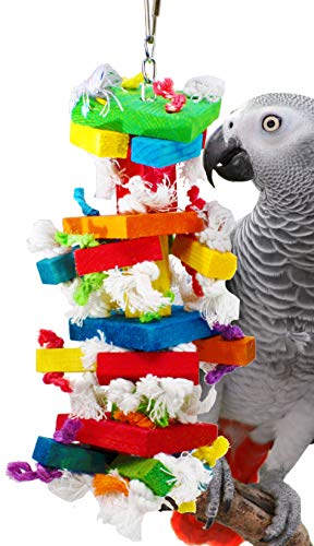 Bonka Bird Toys 826 Blockturm für Papageien, Käfig, Spielzeugkäfig, afrikanisches Grau von Bonka Bird Toys