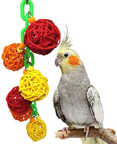 Bonka Bird Toys 829 Bälle Vogel Spielzeug Käfig Spielzeug herumtreiben Käfige Aktenvernichter Sittiche Nymphensittiche Sittiche von Bonka Bird Toys