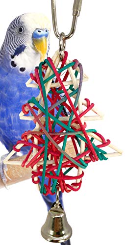 Bonka Bird Toys Weihnachtsbaum Stern Spielzeug Papageienkäfig Käfige Sittiche Nymphensittiche, Christmas Tree von Bonka Bird Toys