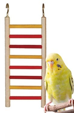 Parrot Holz Vogel Spielzeug Leiter Sittiche Toys Käfig Käfige Nymphensittiche Kanarien Finken, 10" x 3" von Bonka Bird Toys