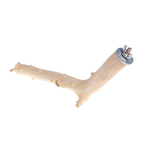 Bontannd 1 Stück Vogel Papagei Perch Ständer Halter Natürliche Holz Spielzeug Schleifen Kleine Spielzeug Haustierkäfig Plattform Vogelbedarf von Bontannd