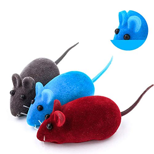 Bontannd 1 Stücke Kaninchen Falsche Maus Haustier Katze Spielzeug Mini Lustig Spiele Spielzeug Für Katzen Kätzchen 13x6x3cm Grau von Bontannd