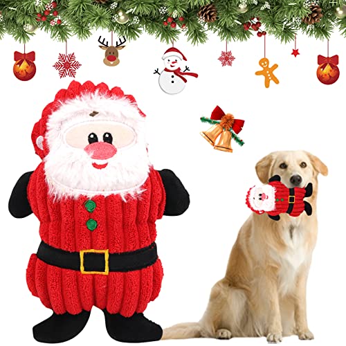 Weihnachten Hundespielzeug, Hund Weihnachten Spielzeug Hundespielzeug Quietschend, Weihnachten Geschenke, Interaktive Hundespielzeug Weihnachten Intelligenz, Kauspielzeug für Hund Geschenk Weihnachten von Booaee