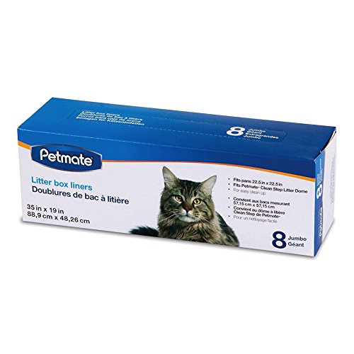 Petmate 24 Pack of Booda Dome Clean Step Cat Box Liners Jumbo, 3 Boxes Each Containing 8 Liners von Booda