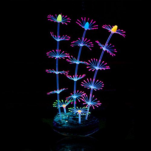 Boodtag Glowing Effect Silikon Künstliche Dekoration für Aquariumdirekte Simulation von künstlichem AquariumLandschaft von Boodtag