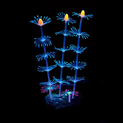 Boodtag Glowing Effect Silikon Künstliche Dekoration für Aquariumdirekte Simulation von künstlichem AquariumLandschaft von Boodtag