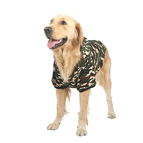 Boodtag Haustier Hund Kleidung Weiche Verdickung Warme Camouflage Stil Kostüm Weste Polar Fleece Winter Kleidung von Boodtag