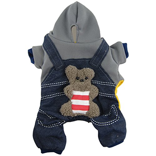 Boodtag Haustierkostüm Hundekleidung Faschingskostüm Outfit Herbst Winter Hoodie Mantel für Hunde und Katzen von Boodtag