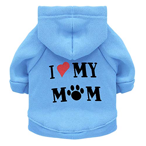 Boodtag Hunde Kleidung Fleecemantel Hundepullover mit Kapuze Haustier Sweater Warm Hunde Hoodies Mantel Kleidung Welpen T-Shirt Pet Kleidung Bekleidung Puppy Katze Niedlicher Coat Pullover von Boodtag