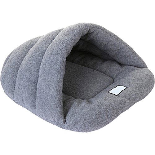 Boodtag Katze Welpen Winter Warme Bär Nest Plüsch Haus Polar Fleece Schlafsack Kleintierkäfig Pet Hütte kuschelig Bett Spielzeug von Boodtag