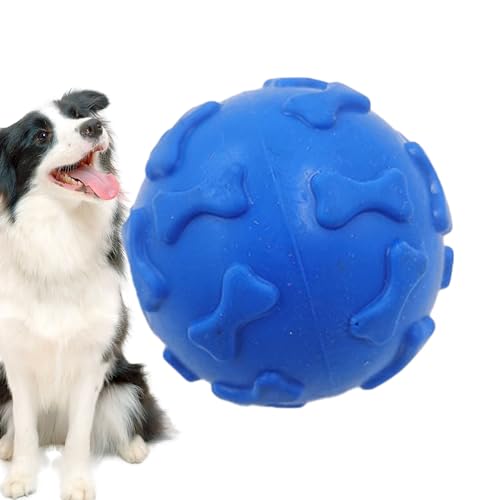 Bookwarm Hundeball Quietschend Unzerstörbar, Hundespielzeug Ball, Quietschball Für Große Und Kleine Hunde, Hundeball Schwimmfähig (Rosa, Blau, Grün) von Bookwarm