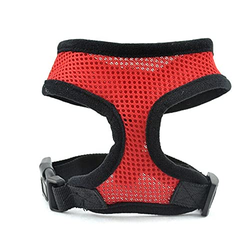 Boolavard Verstellbares Hundegeschirr Firm Haustier Hundeleine Halsband führt Hundegeschirr Soft (XL, Rot) von Boolavard