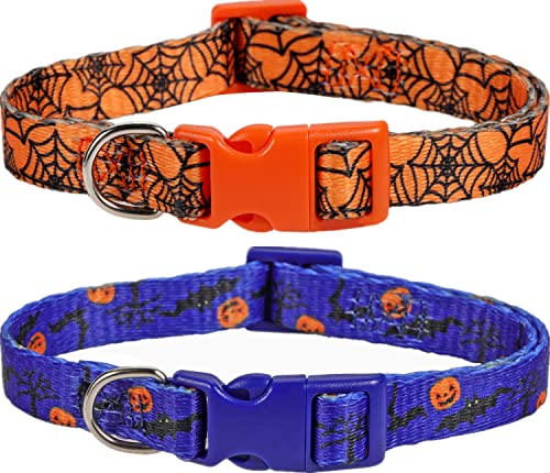 Halloween-Hundehalsband für große Hunde, Kürbis-Hundehalsband für Jungen, Mädchen, Hund, Haustier von BoomBone