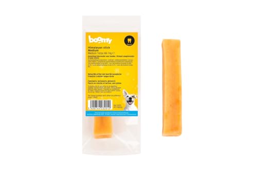 Boomy - Himalaya-Sticks - Hypoallergener Hundesnack aus Yak-Käse - Langanhaltendes und gesundes Kauvergnügen (M = 66-74g) von Boomy