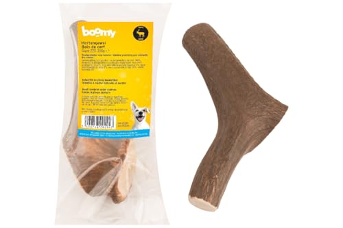 Boomy - Hirschgeweih - Hypoallergener Hundesnack - Kausnack für langanhaltenden Genuss (XXL = 225-350g) von Boomy