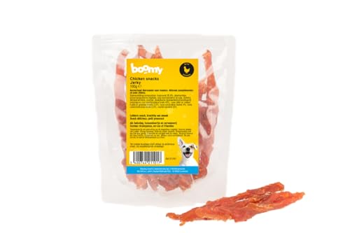 Boomy - Huhn Jerky - Getrocknete Hühnerbrust - Natürlicher Hundesnack - 2 x 100g von Boomy