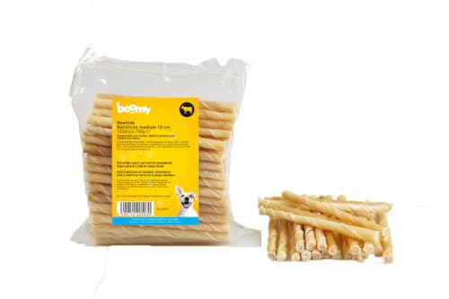 Boomy - Hundesnack - Kausticks - Rollstick - Rinderhaut-Sticks - 13cm - 100pcs von Boomy