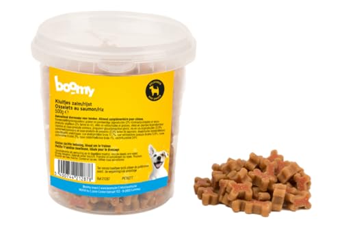 Boomy - Hundesnacks - Belohnungsbonbons - Knabbereien Lachs/Reis - 2x500g von Boomy