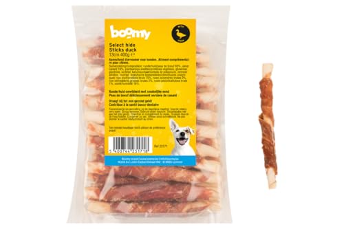 Boomy - Hundesnacks - Rawhide Sticks mit Ente - 13cm - 400g von Boomy