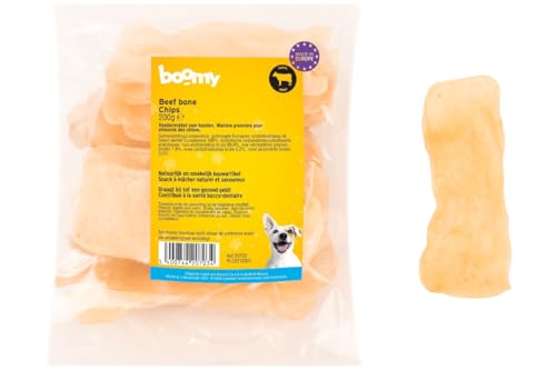 Boomy - Hundesnacks - Rindfleisch Knochenchips mit Kollagen - 12x5cm - 200g von Boomy