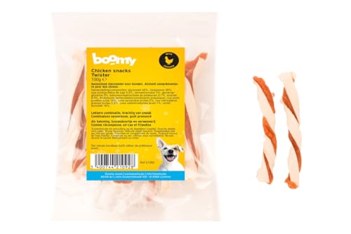 Boomy - Hundesnacks - Weiche Hundebonbons - Twister - Huhn/Fischrollen - 3 x 100g von Boomy