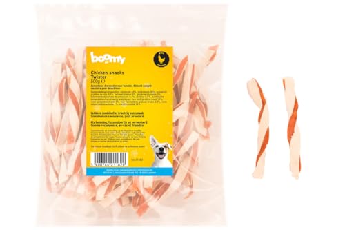 Boomy - Hundesnacks - Weiche Hundebonbons - Twister - Huhn/Fischrollen - 500g von Boomy