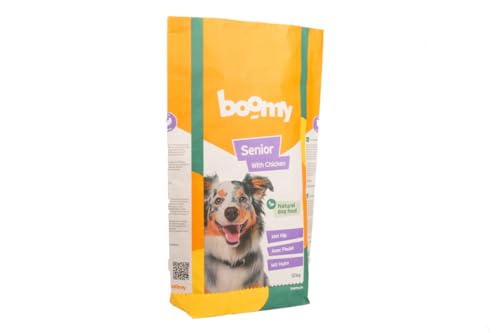 Boomy - Kaltgepresste Hundestücke - Hundefutter - Für ältere Hunde - Huhn (12kg) von Boomy