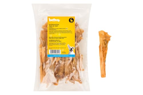 Boomy - Natürliche Hundesnacks - Kausnack - Getrocknete Kaninchenstäbchen - 15cm - 2 x 200g von Boomy