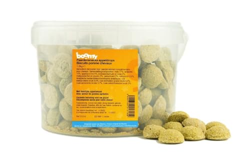 Boomy - Pferdebonbons - Zuckerfreie Belohnungsbonbons für Pferde - Karottenring - 1kg (Normal, Apfel) von Boomy