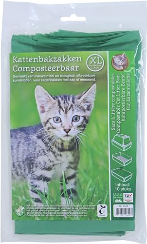 Boon katzenstreubeutel kompostierbar, grün xl pack a 10 stück von Boon