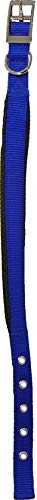 Hondenhalsband Nylon Halsband 'SP' dubbel 20 mm x 45 cm, Blauw von Boon