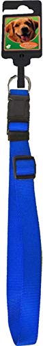 Hondenhalsband Nylon Halsband verstelbaar 25 mm, 55-70 cm Blauw von Boon