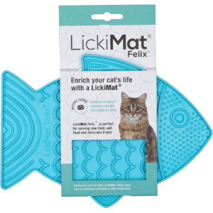 Lickimat Leckmatte Felix türkis für die Katze (22 cm) Pro Stück von Boon