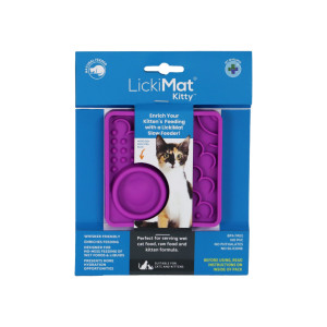 Lickimat Leckmatte Kitty violett für Kätzchen/Katze (10 cm) Pro Stück von Boon