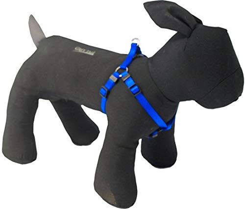 Nylon BH-tuig voor Hond ruit Blauw 10 mmx35-45 cm von Boon