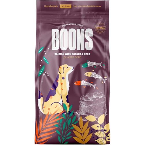 BOONS No Grain Hundepflege, AD. Med/GDE Lachs, 2 kg von Boons