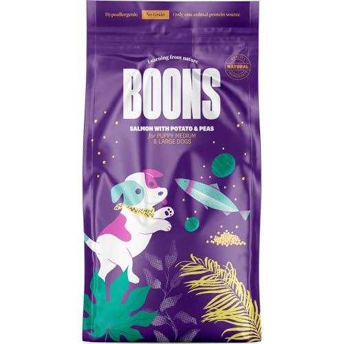 Boons Hundefutter Lachs (für Welpen mittlerer und großer Rassen) Größe 10 kg von Boons