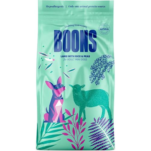 Hundefutter Boons Lamm (für ausgewachsene Hunde Kleiner Rassen) Größe 100 g von BOONS