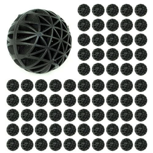 Booso 500pcs Aquarium Bio Kugeln Fischkalter Filter Schwarz 16mm von Booso