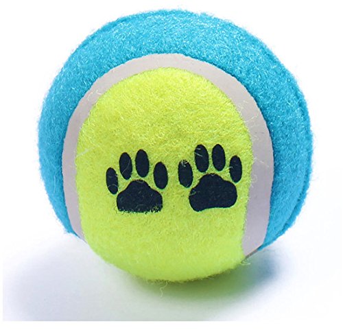 Boowhol Hundebälle Hund Tennisball Gummi Spielzeug Bälle mit Dental-Zahnpflege-Funktion von Boowhol