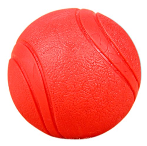 Naturgummiball Hundeball Spiel-Spaß – Kau-Ball/Kauspielzeug/Gummiball Solide TPR Bouncy Ball Kauspielzeug für Hunde Training Hund Auftrieb Ball Spielzeug, Nicht Faule Kugel (Durchmesser 6cm) von Boowhol