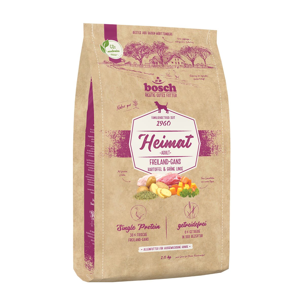 Bosch Heimat Adult Freiland-Gans 1 kg von Bosch Heimat