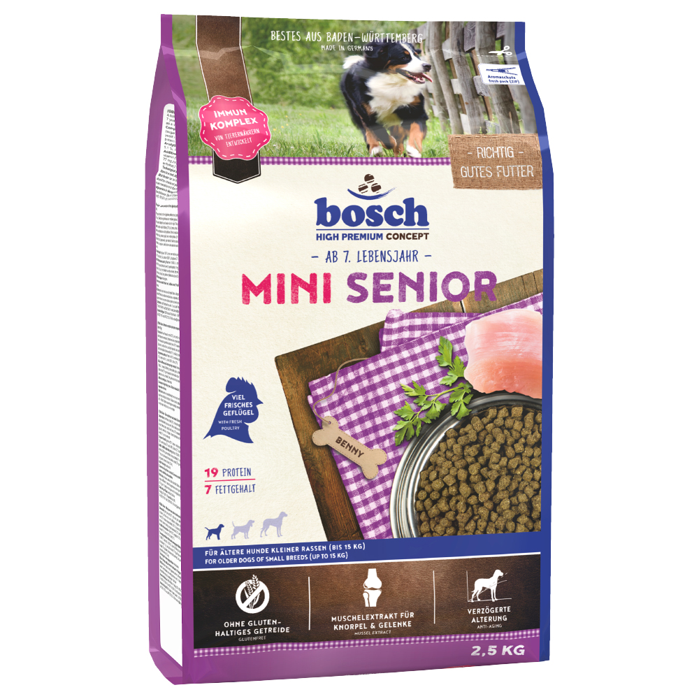 bosch Mini Senior - Sparpaket: 3 x 2,5 kg von Bosch High Premium concept