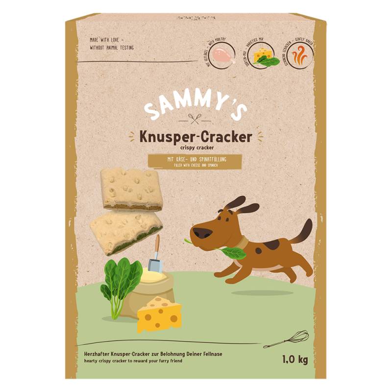 2 + 1 gratis! 3 x Sammy's Hundesnacks - 3 x 1 kg Knusper-Cracker von Bosch Sammy`s Snack concept