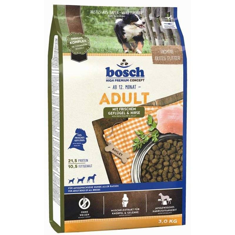 Bosch Adult Geflügel & Hirse - 3 kg (4,65 € pro 1 kg) von Bosch