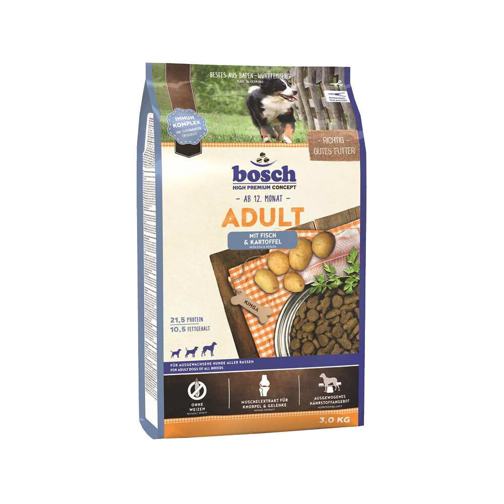 Bosch Adult Hundefutter - Fisch & Kartoffel - 15 kg Bosch Adult Hundefutter - Fisch & Kartoffel - 15 kg von Bosch