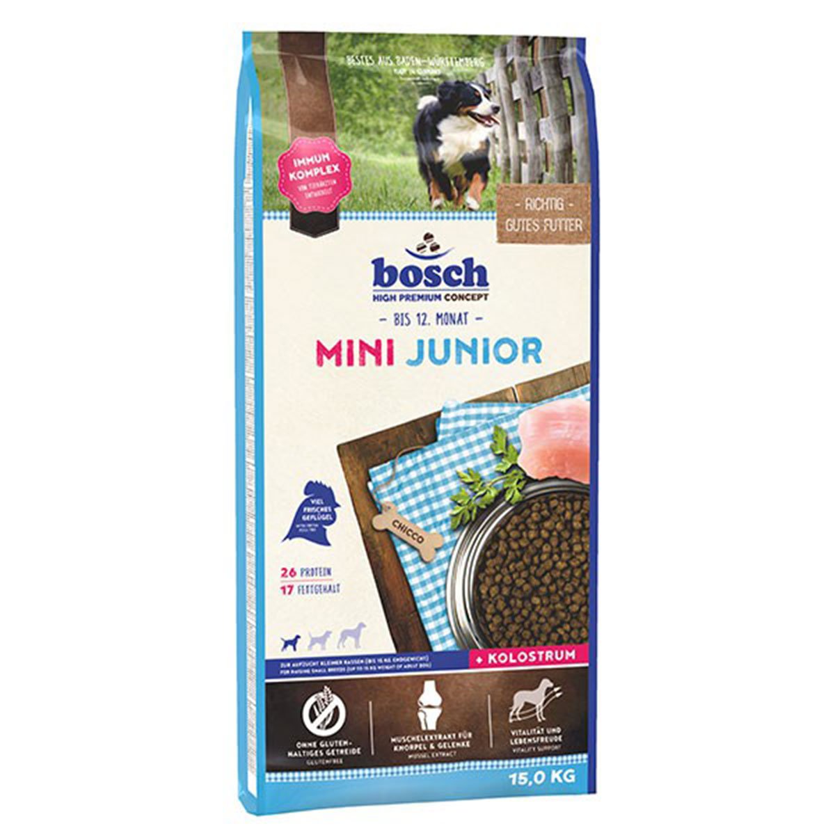 Bosch Hundefutter Mini Junior 15kg von Bosch